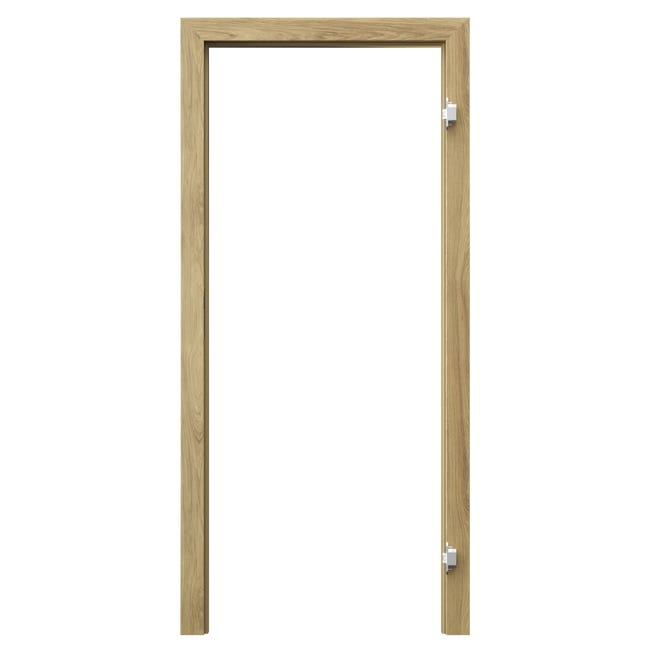 Ościeżnica regulowana kompletna bezprzylgowa 90 prawa Hikora naturalna zakres 120-140 mm Porta
