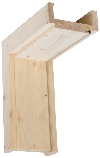 Ościeżnica regulowana kompletna świerkowa 80 prawa zakres regulacji 100-120 mm