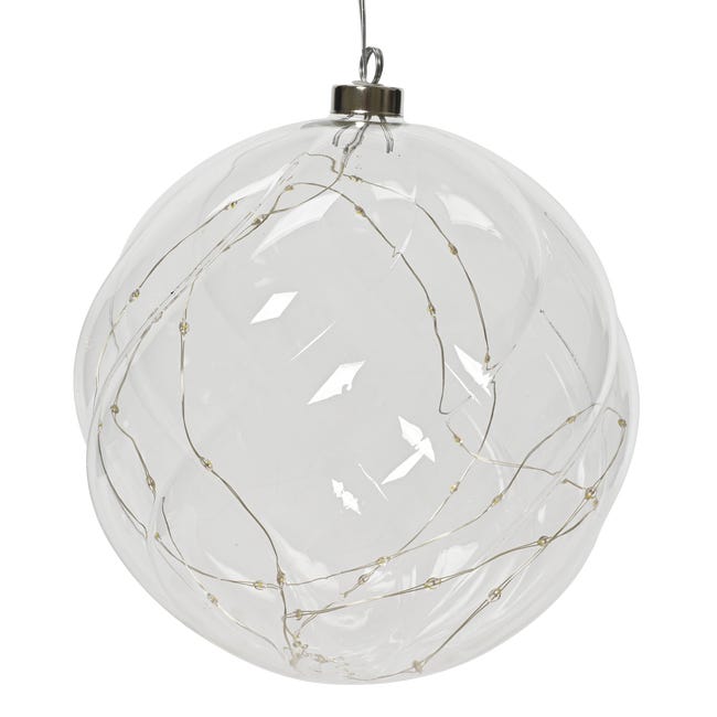 Oświetlenie świąteczne kula śr. 20cm ciepła biel