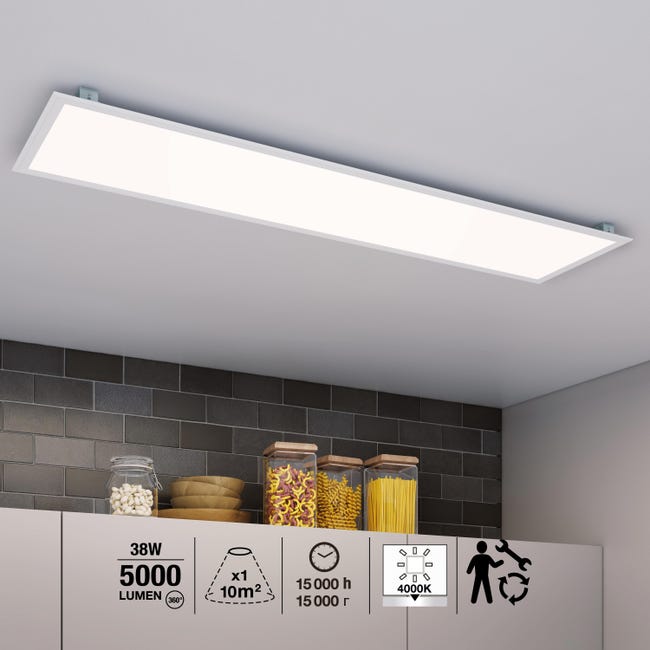 Panel LED First biały 30 x 120 cm LED