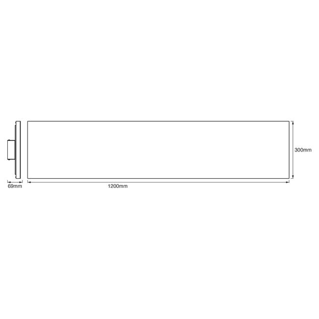 Panel LED Smart WiFi 300 x 1200 mm Ledvance