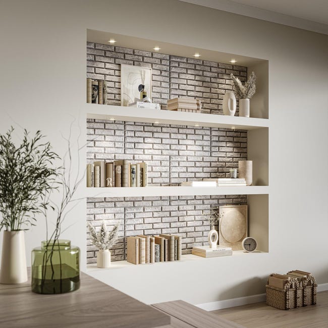 Panel dekoracyjny Brick Concrete 100 X 50 cm polistyren 4 szt. DMS