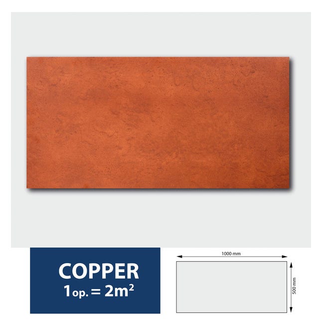 Panel dekoracyjny Copper 100 X 50 cm polistyren 4 szt. DMS
