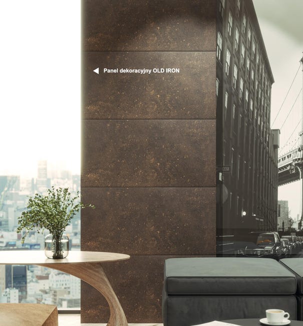 Panel dekoracyjny Old Iron 100 x 50 cm polistyren 4 szt. DMS