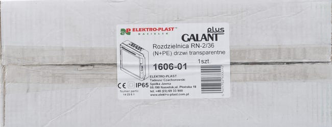 Panel elektryczny bez wyposażenia GALANT PLUS 2 / 36 1606 - 01 ELEKTRO-PLAST