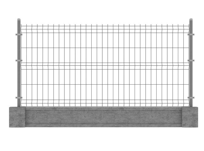 Panel ogrodzeniowy 3D 123x250 cm antracytowy Polargos