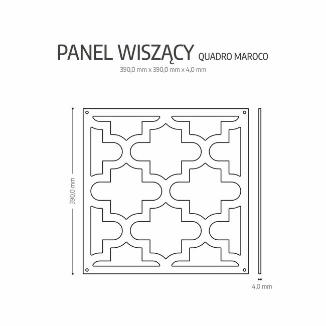 Panel wiszący ażurowy Quadro Maroco