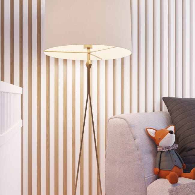 Panel ścienny 3D Lamel na HDF akustyczny 275x17.2 biały/dębowy Radex