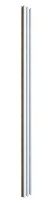 Panel ścienny 3D Lamel na HDF akustyczny 275x17.2 biały/dębowy Radex