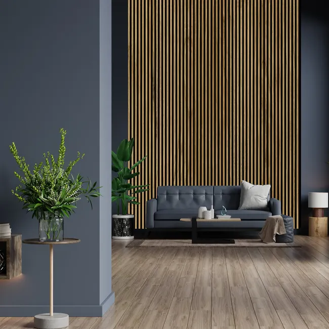 Panel ścienny 3D Lamel na HDF dąb catania czarny Nawadoor