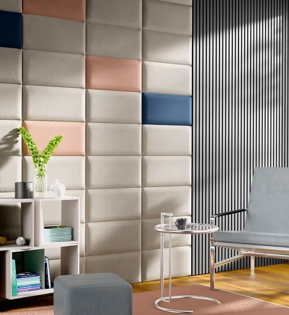 Panel ścienny 3D Lamel na filcu akustyczny 265x30 cm czarny Radex