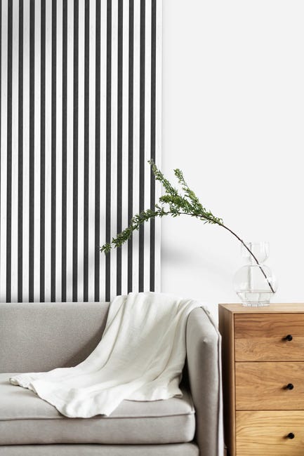 Panel ścienny 3D Lamel na filcu akustyczny dekoracyjny 4.5x16.7x265 cm białe drewno duży
