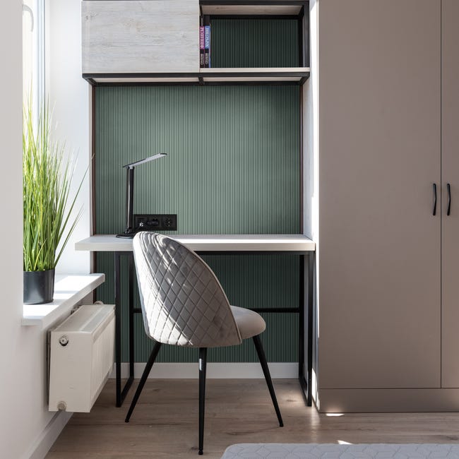 Panel ścienny 3D Zig Zag 265x12.6 cm Pine Green Fllow