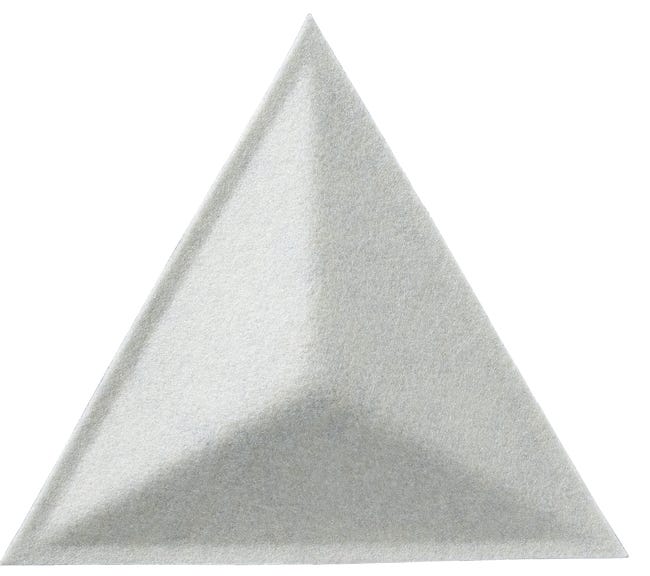 Panel ścienny 3D akustyczny filcowy dekoracyjny 30x26 cm Trójkąt wypukły kremowy