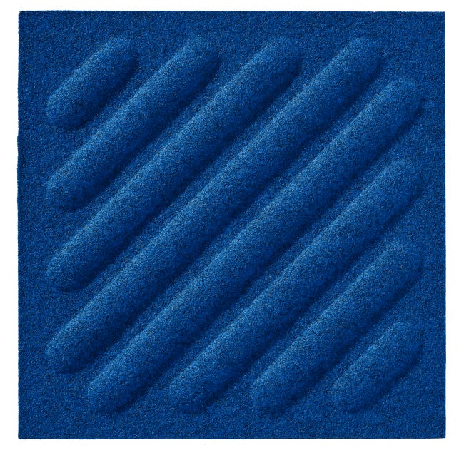 Panel ścienny 3D akustyczny filcowy dekoracyjny 30x30 cm Kwadrat z paskami skośnymi Indygo