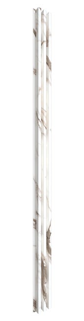 Panel ścienny 3D lamel na HDF akustyczny 275x17.2 cm biały Marmur Radex