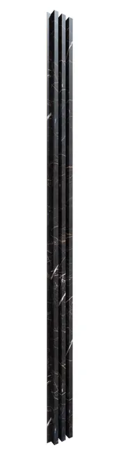 Panel ścienny 3D lamel na HDF akustyczny 275x17.2 cm czarny Marmur Radex