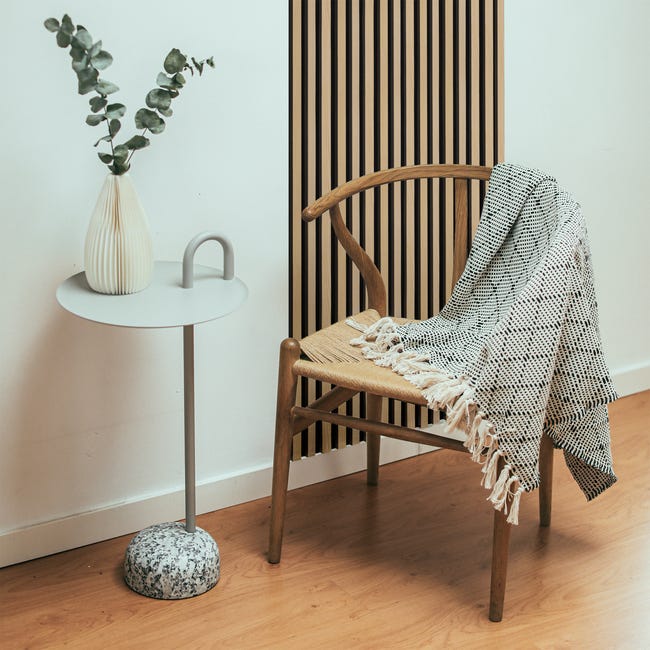 Panel ścienny 3D lamel na filcu akustyczny 265x15 cm Dąb Fornir Fllow