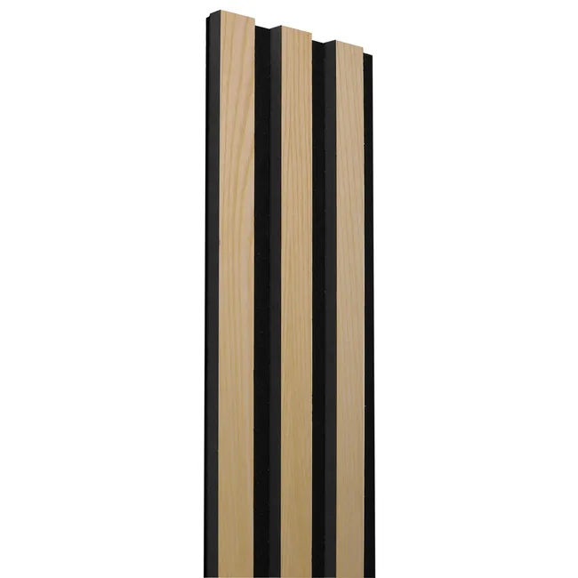 Panel ścienny 3D lamel na filcu akustyczny 265x15 cm Dąb Fornir Fllow