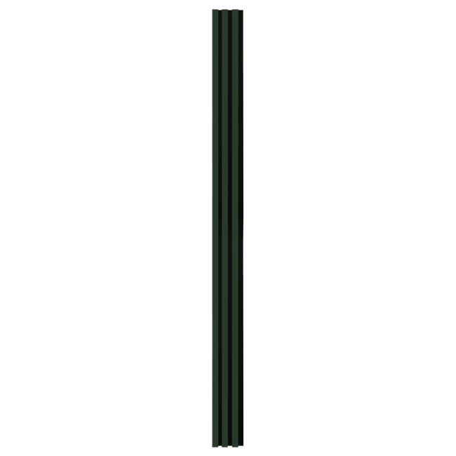 Panel ścienny 3D lamel na filcu akustyczny 265x15 cm Forest Green Fllow