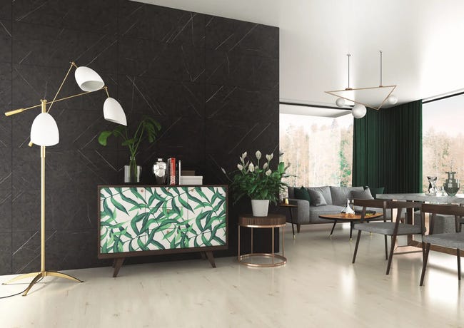 Panel ścienny MDF Walldesign Black Fossil Swiss Krono