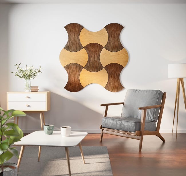 Panel ścienny MDF dekoracyjny Klepsydra dąb 0052 Stelle