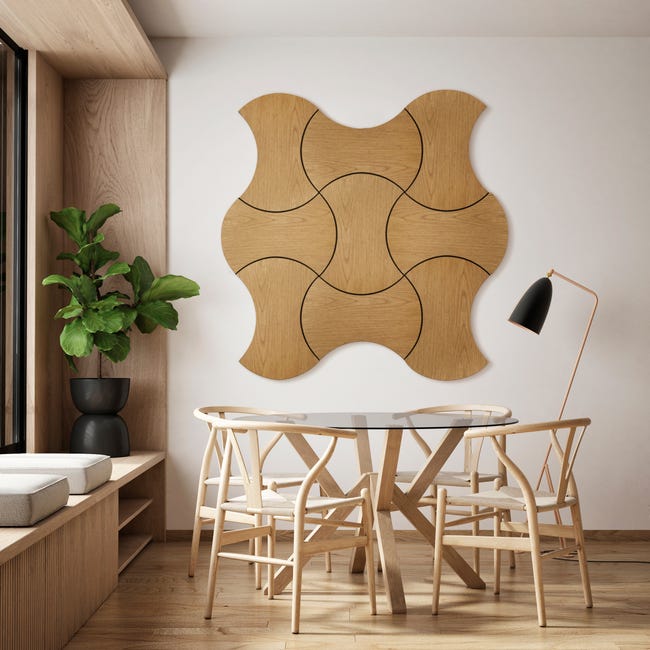 Panel ścienny MDF dekoracyjny Klepsydra dąb 0052 Stelle