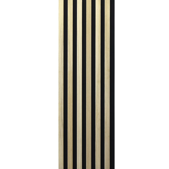 Panel ścienny lamel na filcu premium dąb 265X30 cm