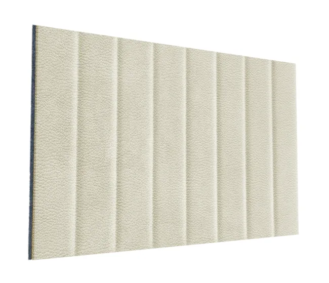Panel ścienny tapicerowany prostokąt 60x30 cm tkanina na filcu pasy proste Vega 02 Folte