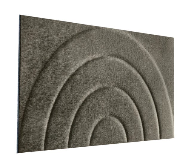 Panel ścienny tapicerowany prostokąt 60x30 cm tkanina na filcu pasy tęcza Kingston 92 Folte