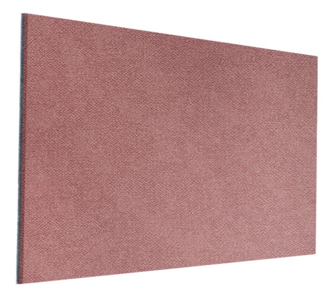 Panel ścienny tapicerowany prostokąt 60x30 cm tkanina na filcu różowy Seal 61 Folte