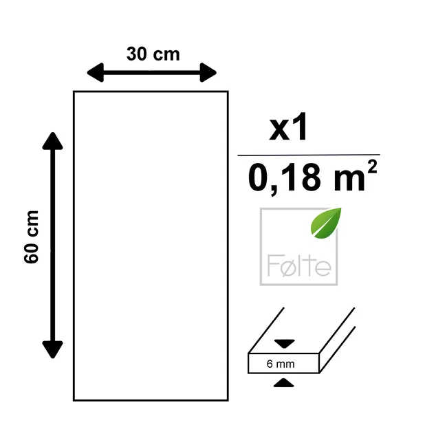 Panel ścienny tapicerowany prostokąt 60x30 cm tkanina na filcu szary Metro 74 Folte