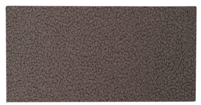Panel ścienny tapicerowany prostokąt 60x30 cm tkanina na filcu szary N&N 92 Folte