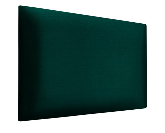 Panel ścienny tapicerowany prostokąt 60x30 cm zielony mat Stelle