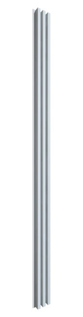Panele lamele ścienne 3D HDF akustyczne 275x17.2 cm szary Radex