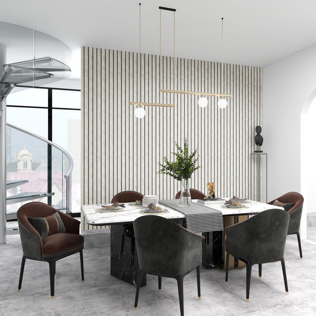 Panele lamele ścienne PCV dekoracyjne Lineo Beige Wood moduł końcowy Fllow
