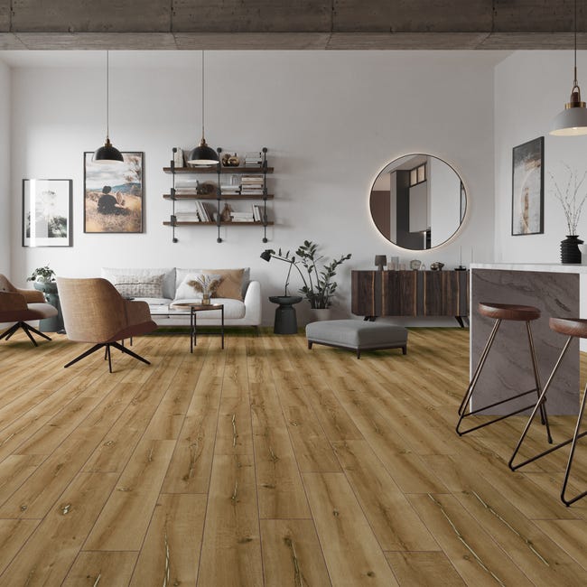 Panele podłogowe laminowane wodoodporne Dąb Caletta AC5 8 mm Classen