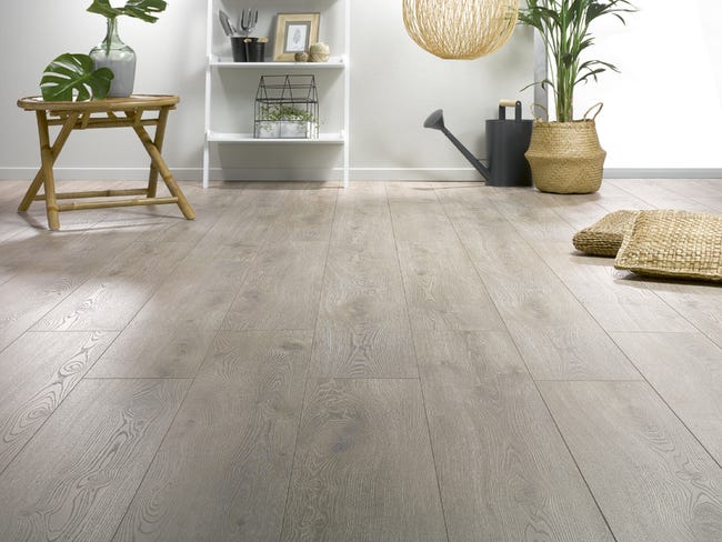 Panele podłogowe laminowane wodoodporne Dąb Linen AC6 12 mm Alsapan