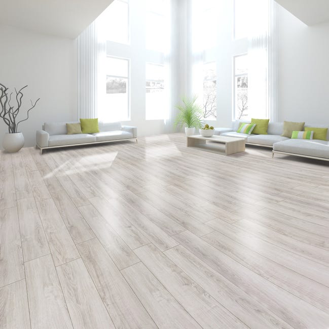 Panele podłogowe laminowane wodoodporne Dąb Polarny AC6 12 mm EPI