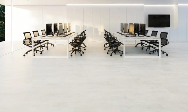 Panele podłogowe laminowane wodoodporne Oxido Blanco AC6 8 mm Faus