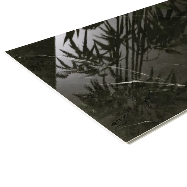 Panele winylowe ścienne wodoodporne do łazienki Czarny Marmur 70x40 cm Artens