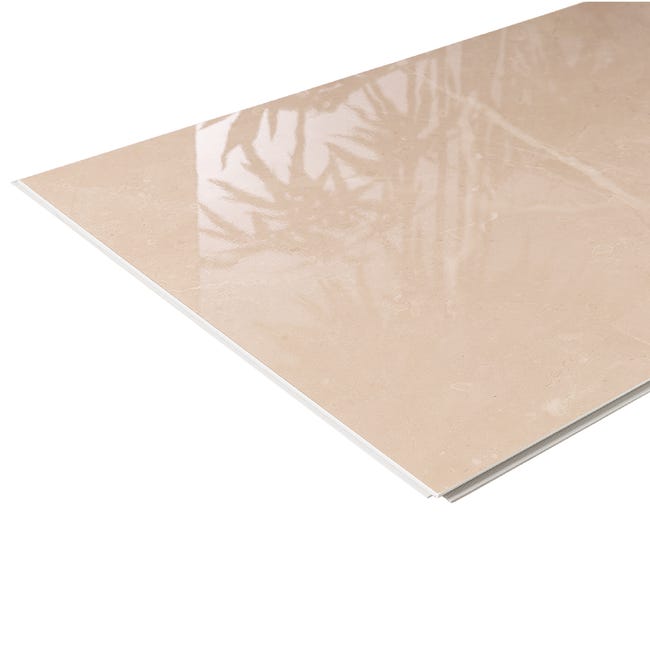 Panele winylowe ścienne wodoodporne do łazienki Marmur Beż 40x70 cm Artens
