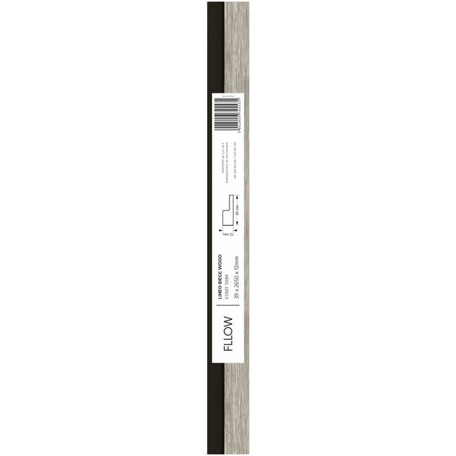 Panele ścienne PCV dekoracyjne Lineo Beige Wood moduł startowy Fllow