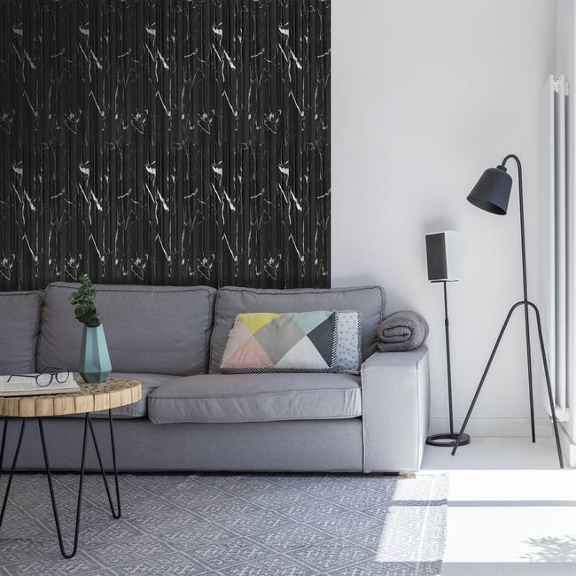 Panele ścienne PCV dekoracyjne Lineo Black Marble moduł końcowy Fllow