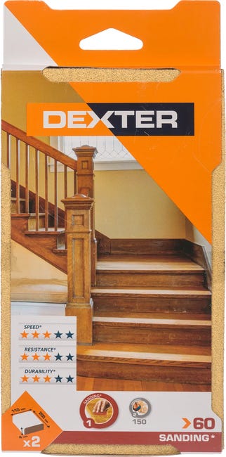 Papier ścierny LEKKI P60 110 x 200 mm DEXTER