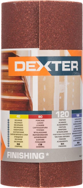 Papier ścierny ROLKA PAPIER P120 115 x 2.5 m DEXTER