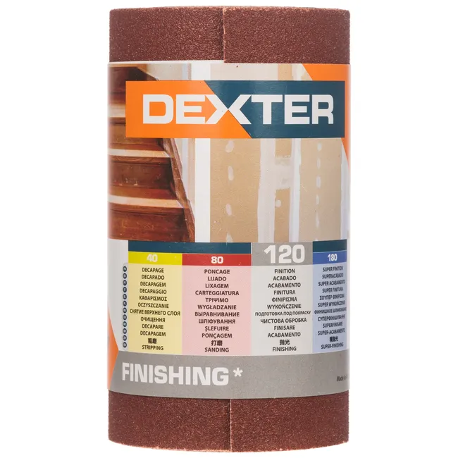 Papier ścierny ROLKA PAPIER P120 93 x 2.5 m DEXTER