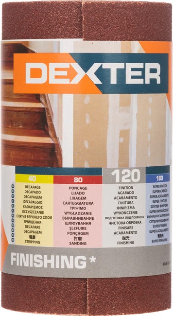 Papier ścierny ROLKA PAPIER P120 93 x 2.5 m DEXTER