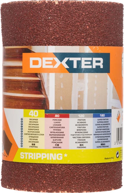 Papier ścierny ROLKA PAPIER P40 115 mm x 2.5 m DEXTER