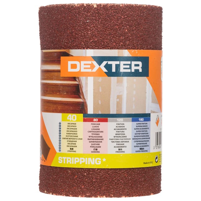 Papier ścierny ROLKA PAPIER P40 115 mm x 2.5 m DEXTER